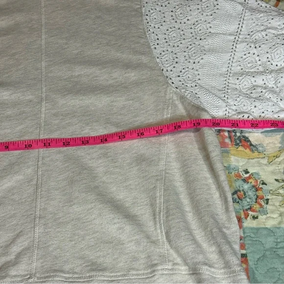 Anthropologie Akemi Kin Coro Dolman Crochet Knit Pullover Sweatshirt Large - Picture 10 of 13